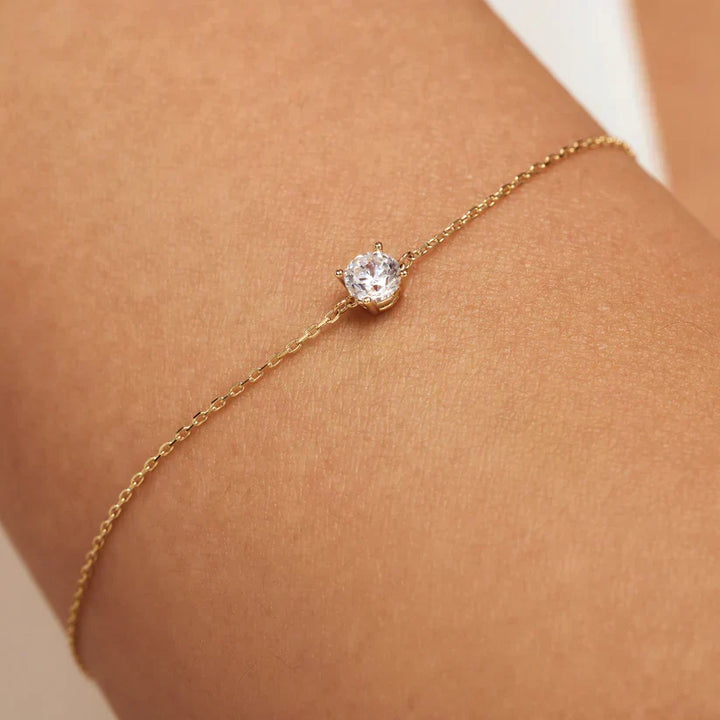 Pulsera Fina Solitario
