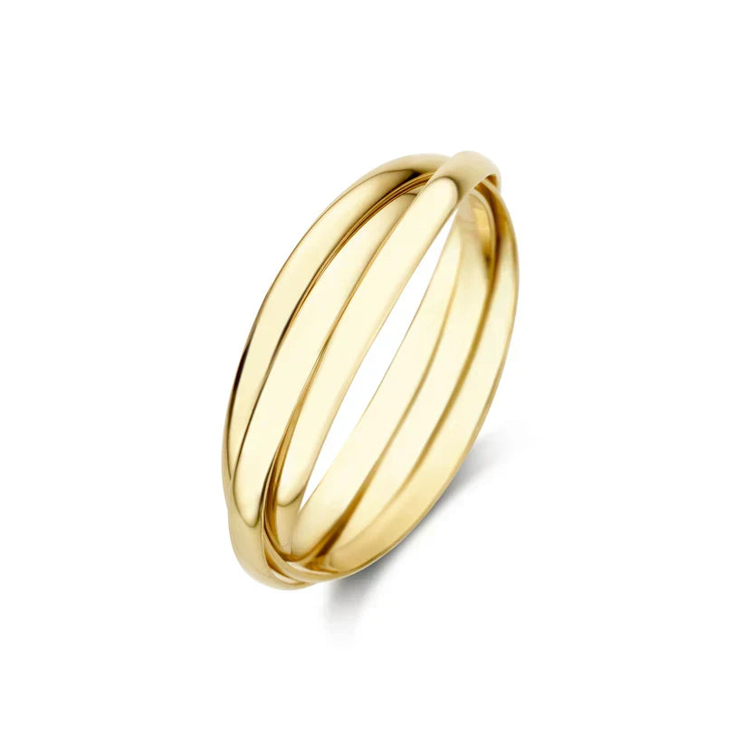 Anillo Triple Dorado
