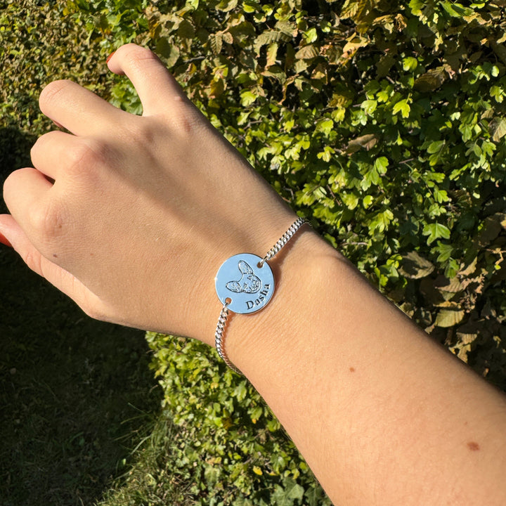 Pulsera Personalizada con Grabado de tu Mascota