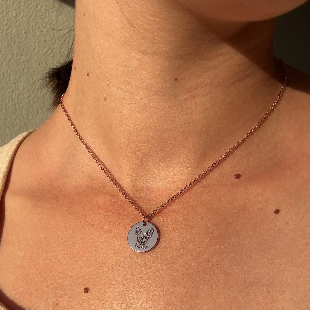 Collar Personalizado con Retrato de tu Mascota