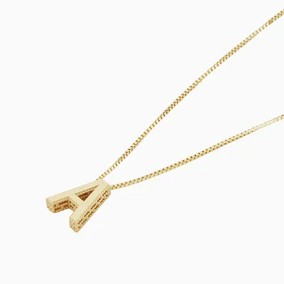Collar Letra Fina Dorado