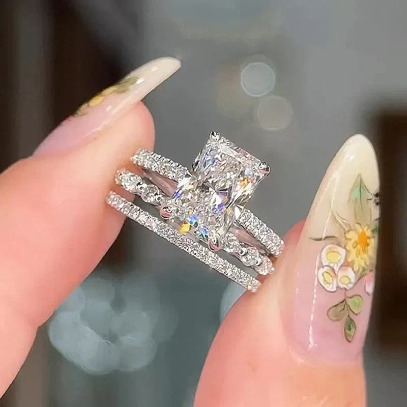 Set de 3 anillos de boda