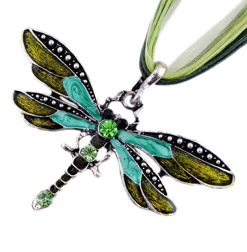 Collar Libélula de Cristal