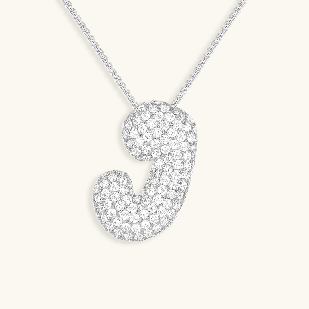 Collar de inicial con burbujas Hailey