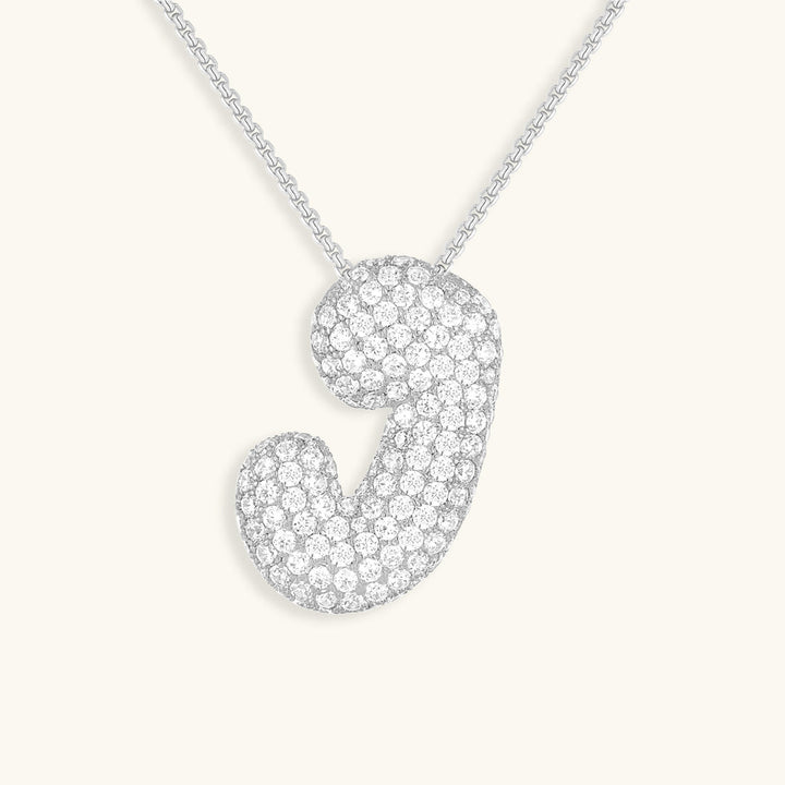 Collar de inicial con burbujas Hailey