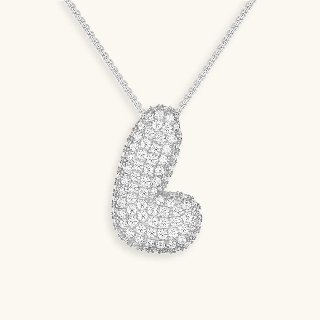 Collar de inicial con burbujas Hailey