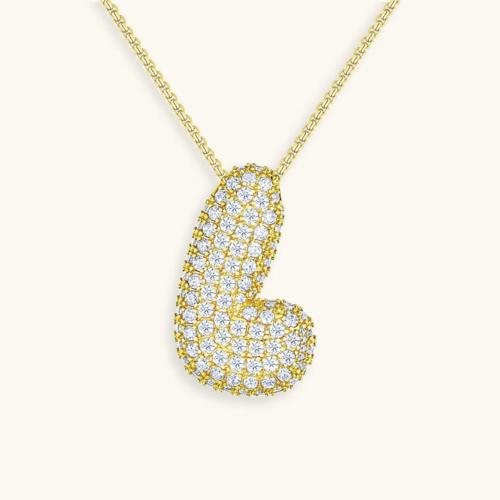 Collar de inicial con burbujas Hailey