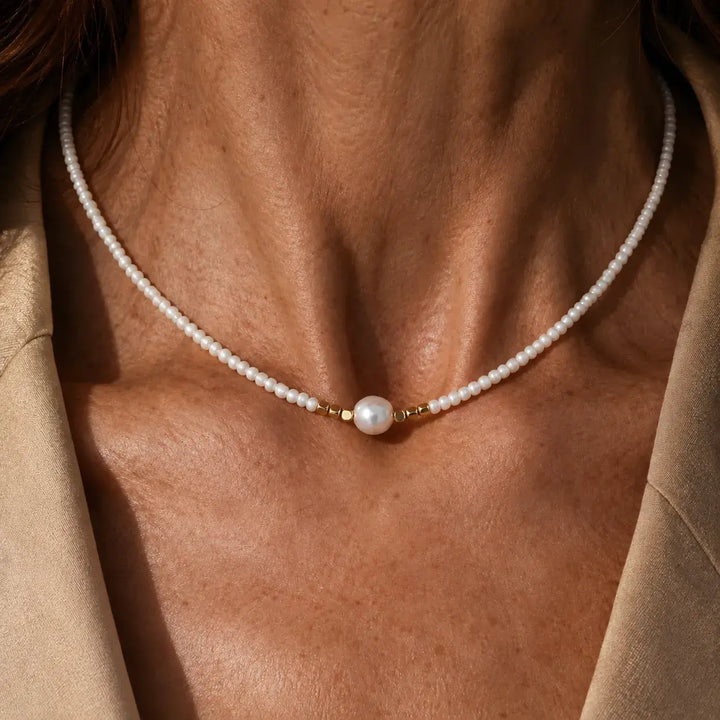 Collar de Perlas Minimalista