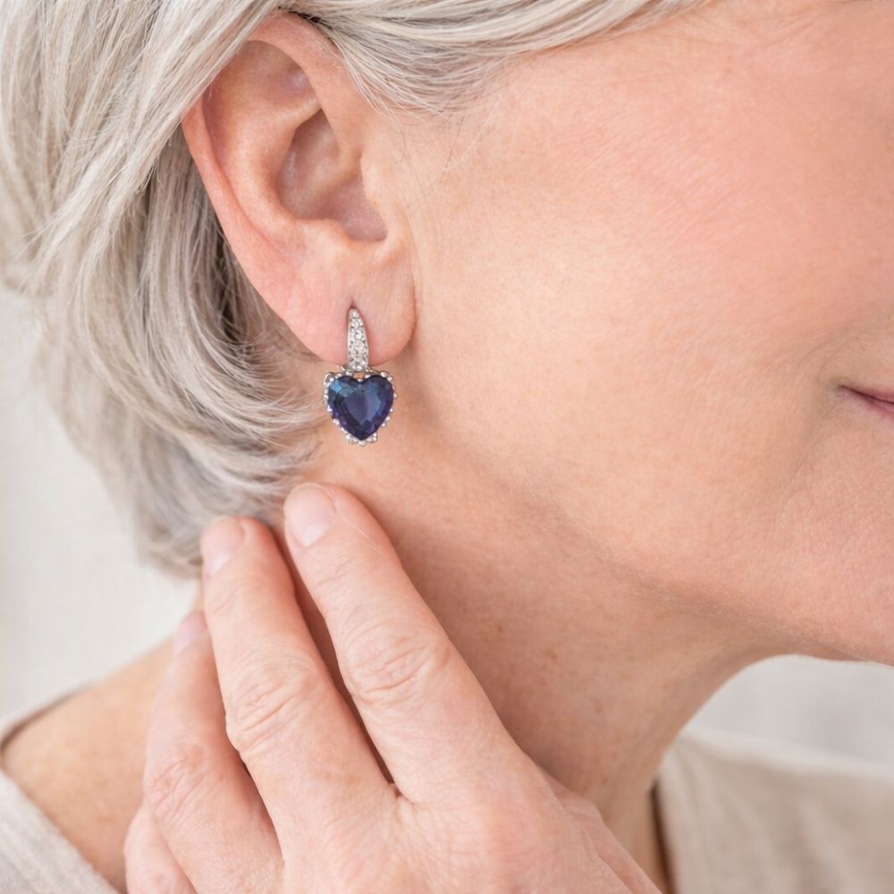 Pendientes Piedra Azul