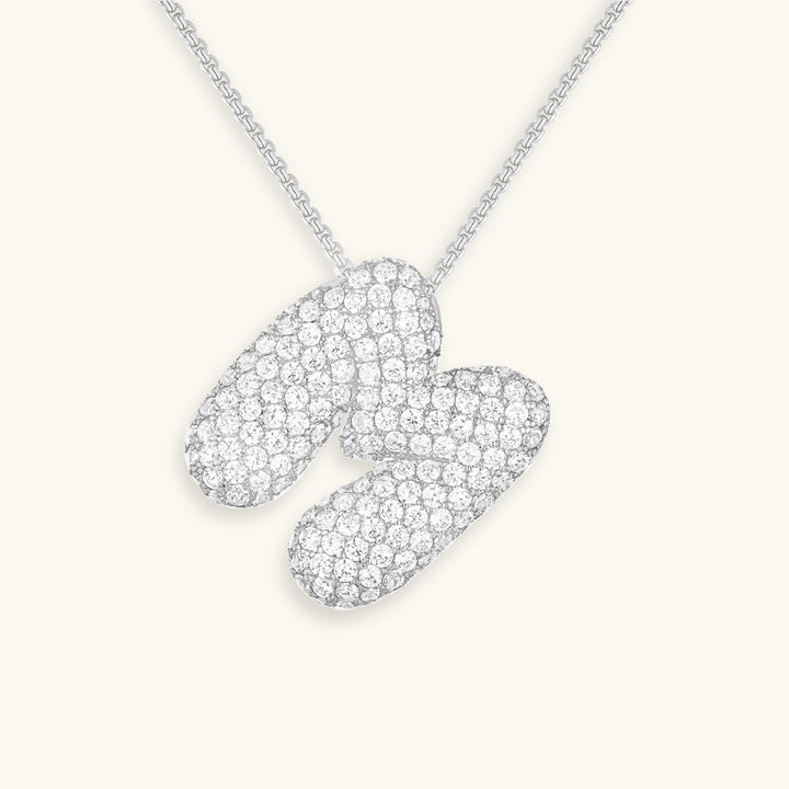 Collar de inicial con burbujas Hailey