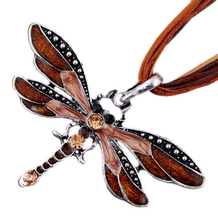 Collar Libélula de Cristal