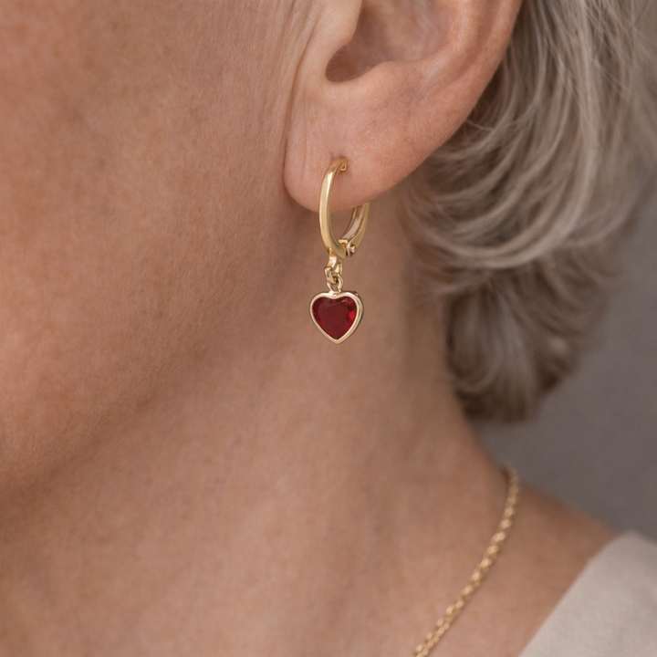 Pendientes Rojo Ardiente