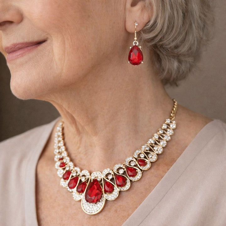 Conjunto Carmesí Elegante