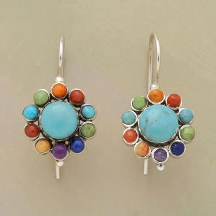 Pendientes Multicolor con Turquesa