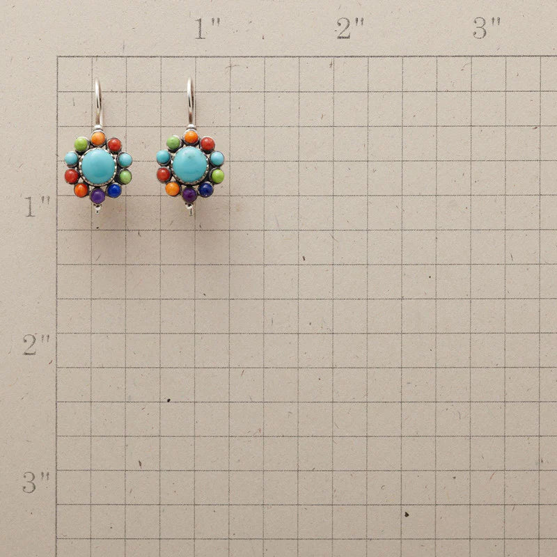 Pendientes Multicolor con Turquesa