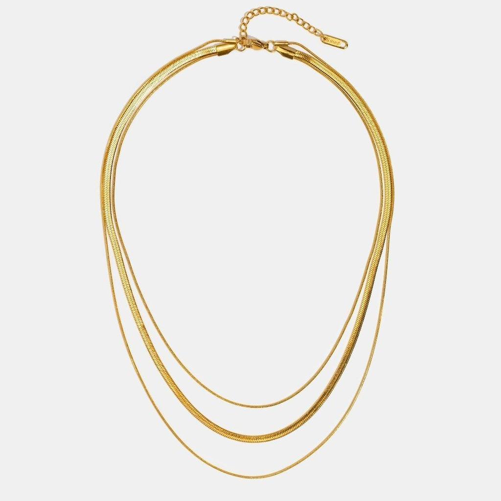 Collar Dorado Multicapa