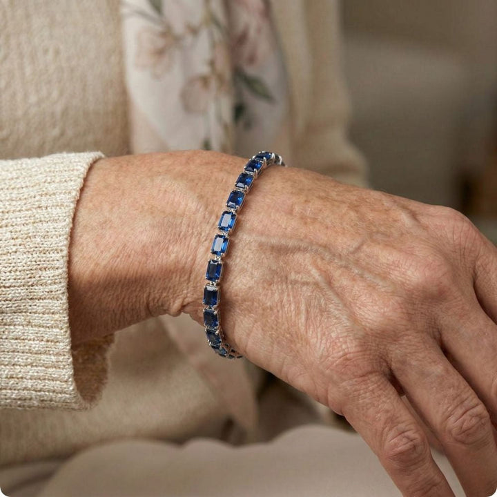 Pulsera Piedra Azul Fina