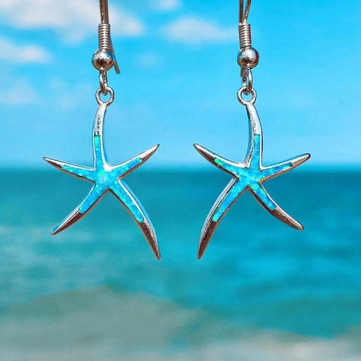 Pendientes Estrella de Mar Ópalo