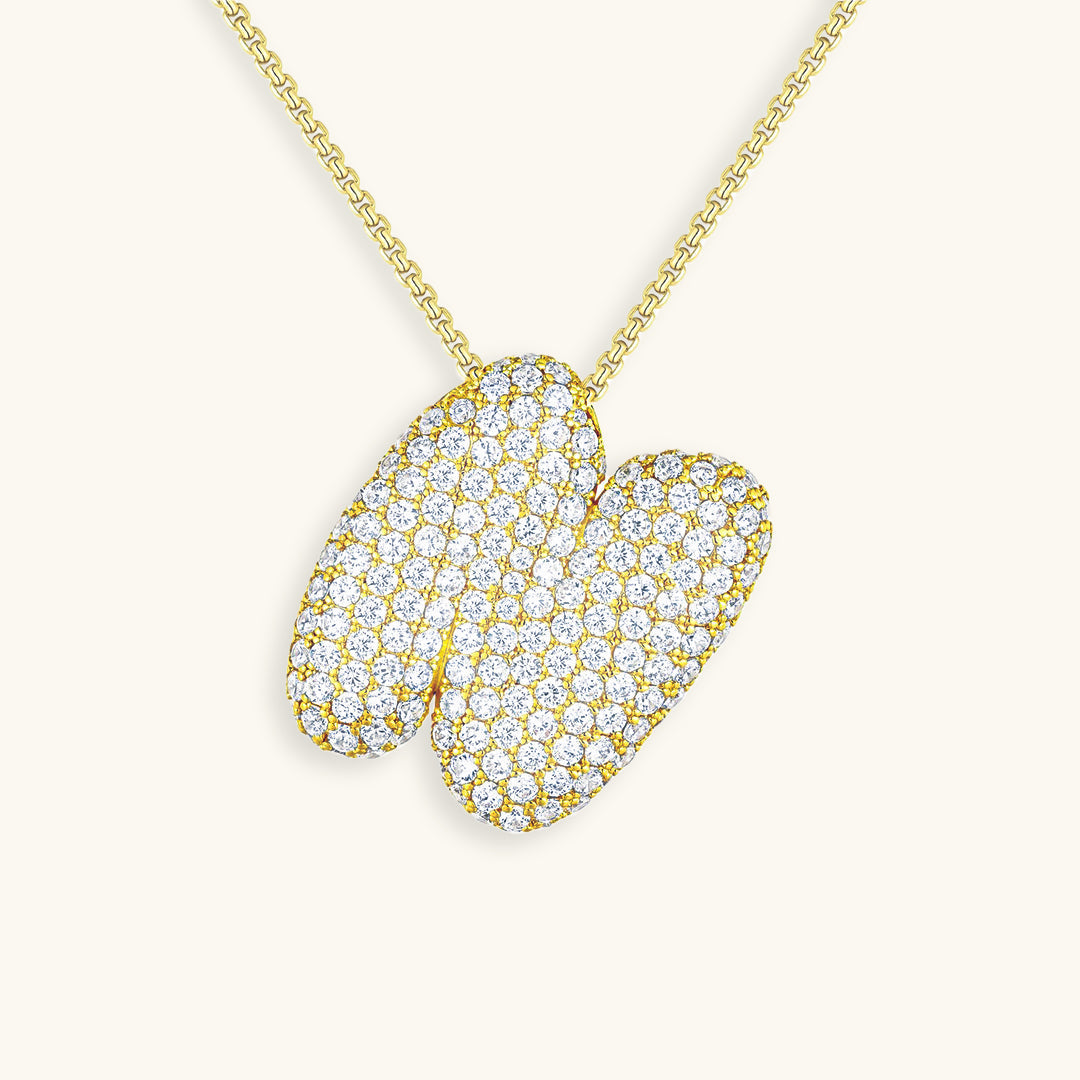 Collar de inicial con burbujas Hailey