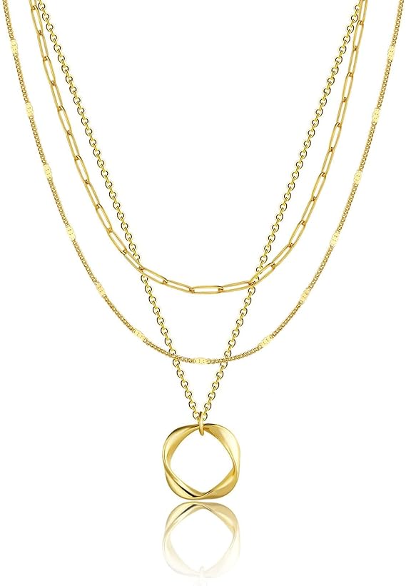 Collar vintage con cadena y colgante