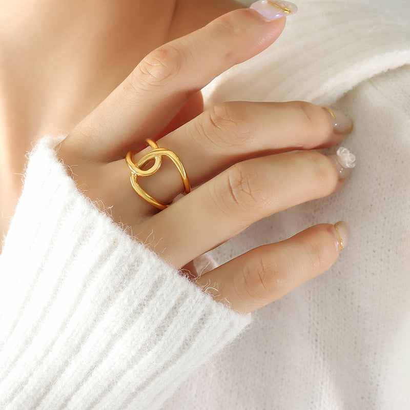 Anillo de nudo de Oro Alina