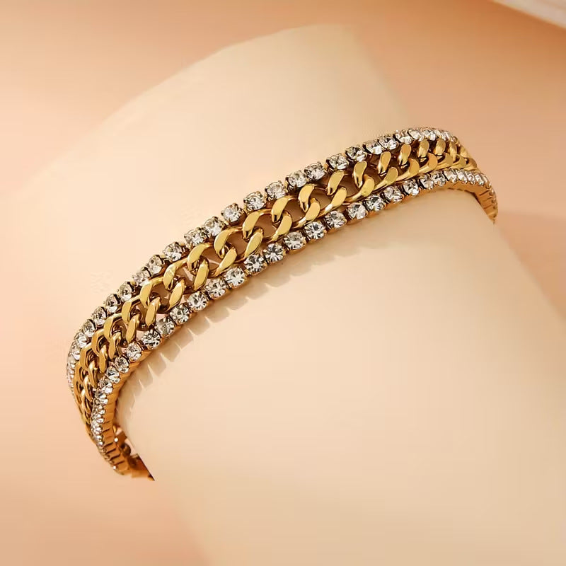 Pulsera Cadena Trenzada Gruesa