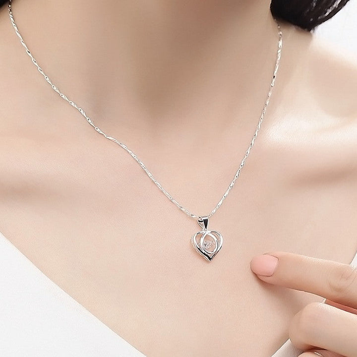 Collar de corazón con circonitas Enmity