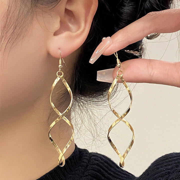 Pendientes Espiral Colgantes