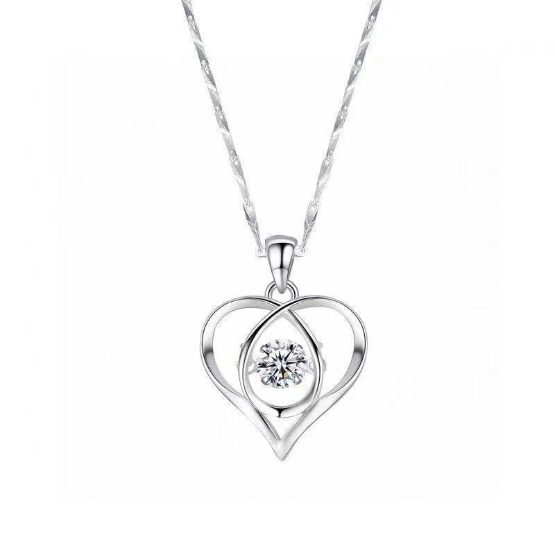 Collar de corazón con circonitas Enmity