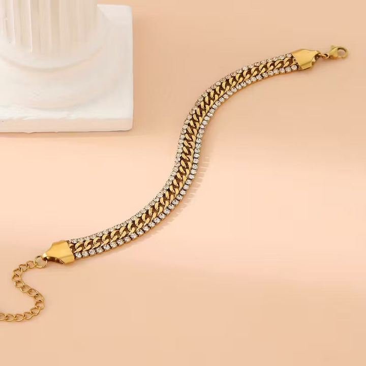 Pulsera Cadena Trenzada Gruesa