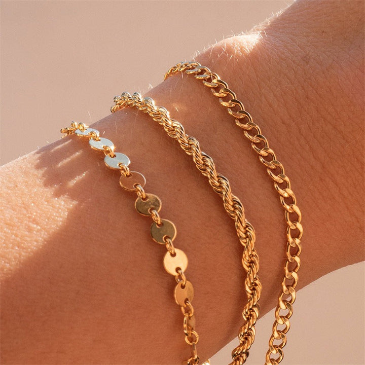 Pulsera de cadena trenzada Olivia