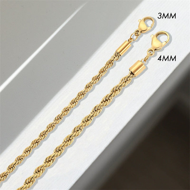 Pulsera de cadena trenzada Olivia