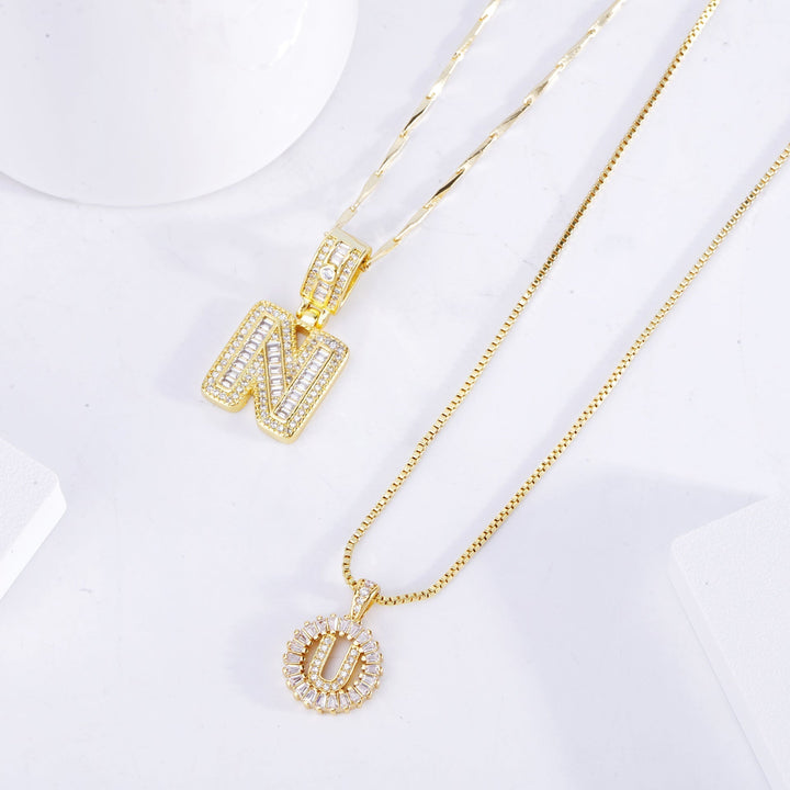 Conjunto Collares Inicial Dorado