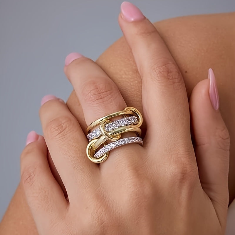 Anillo Cuádruple Entrelazado