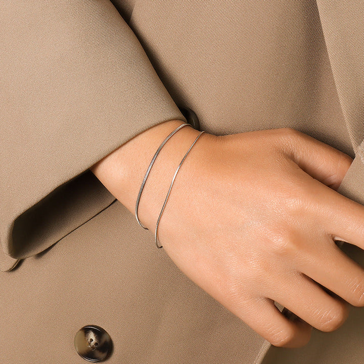 Pulsera de Oro de doble capa