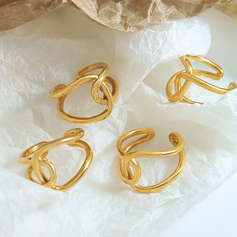 Anillo de nudo de Oro Alina