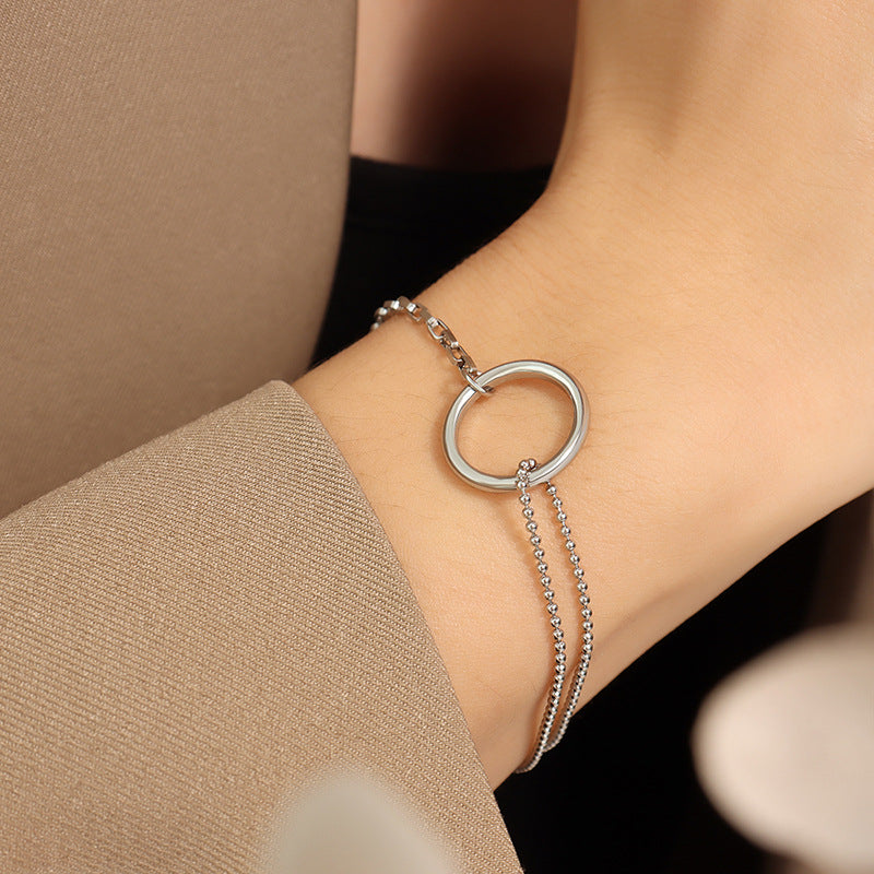 Pulsera de aros de Oro Luria