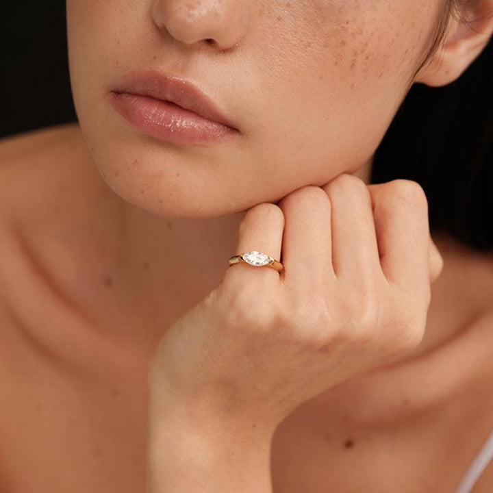 Anillo Solitario Marquesa