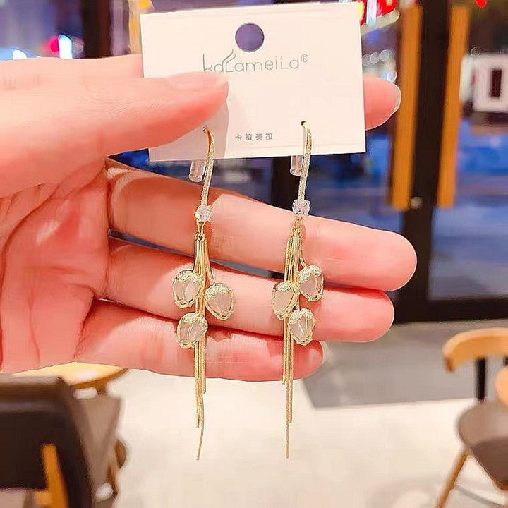 Pendientes de Flor de Cristal