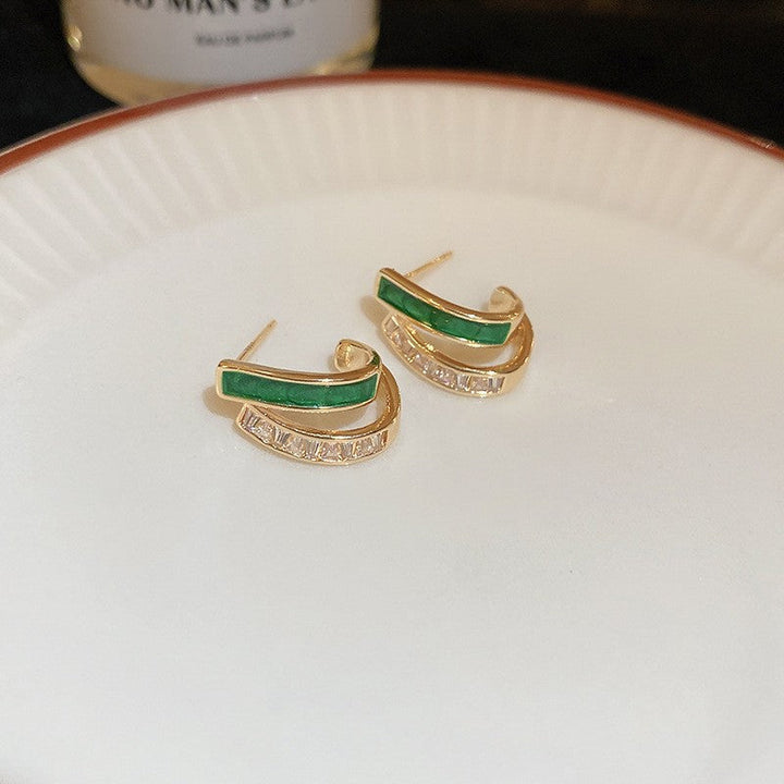 Pendientes Chloé Feuillage Oro