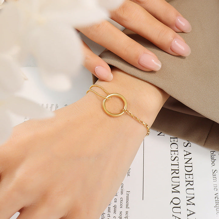 Pulsera de aros de Oro Luria