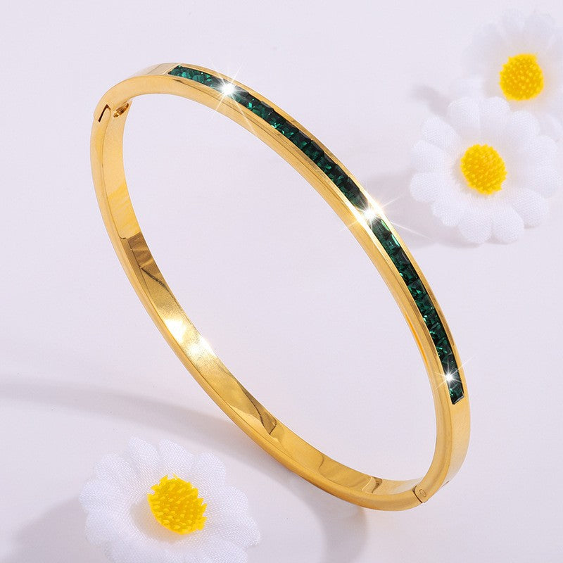 Pulsera Celeste Viride Oro