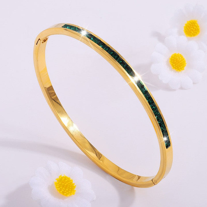 Pulsera Celeste Viride Oro