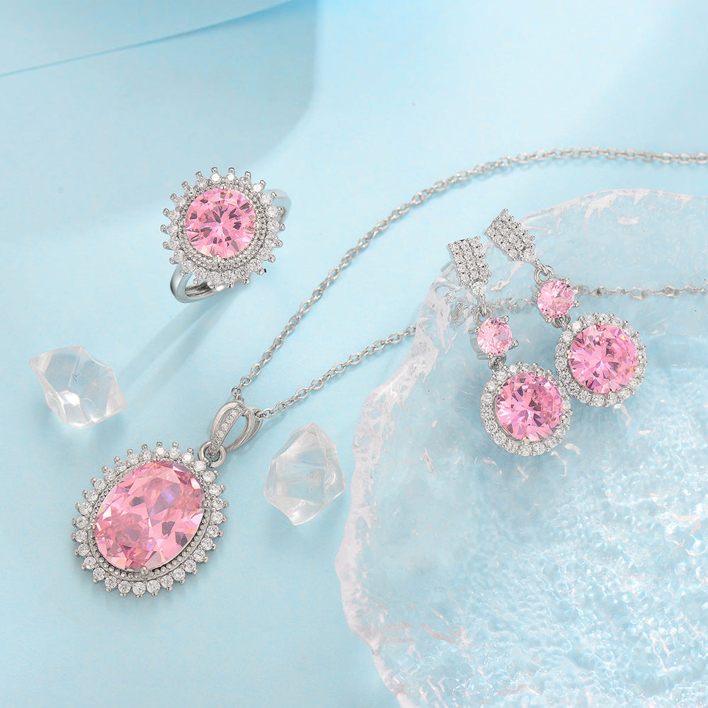 Set Azul Aurielle Solwyn Oro blanco