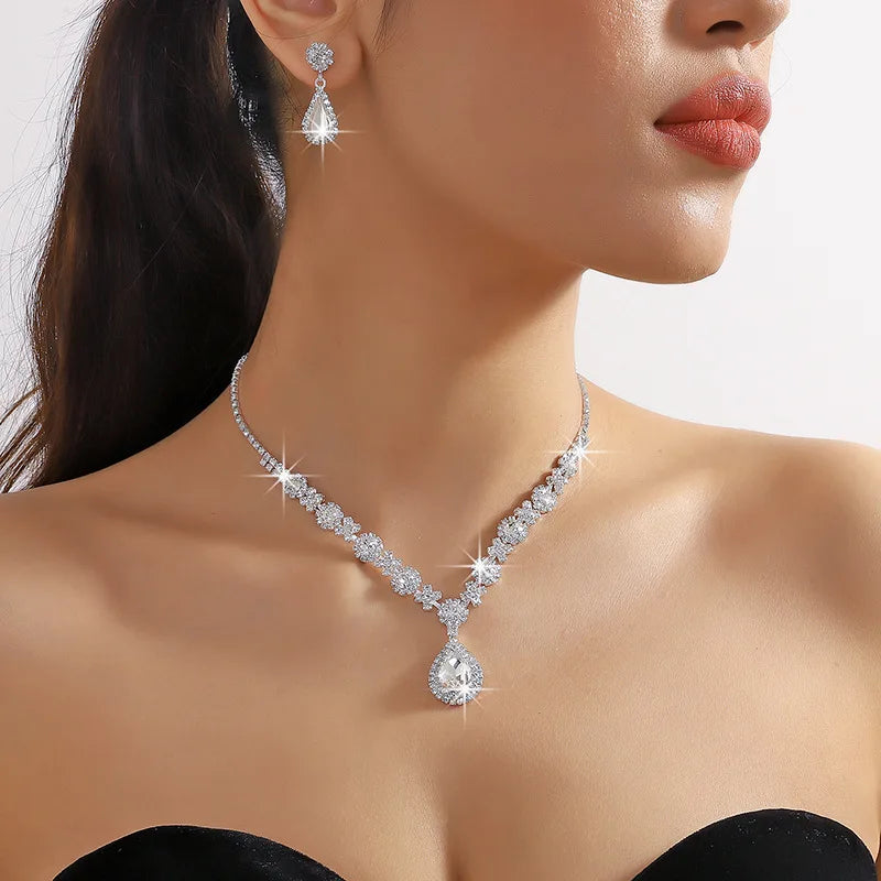 Conjunto de Joyería Jardín de Cristal