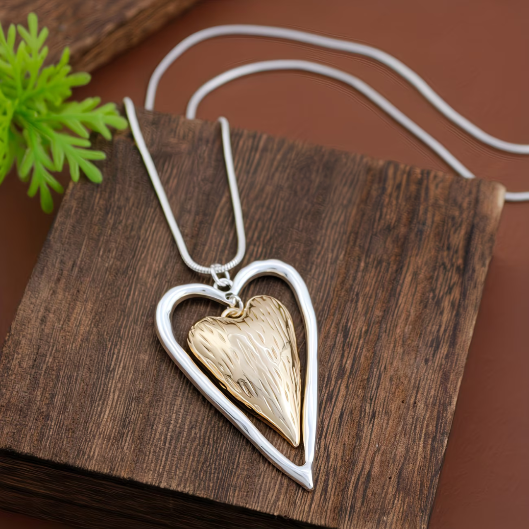 Collar Colgante de Corazón de Plata
