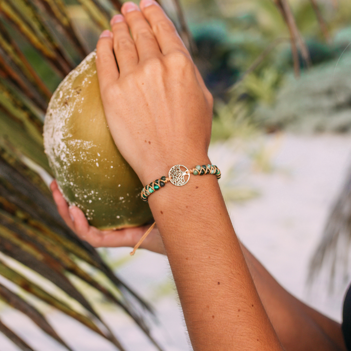 Pulsera Turquesa Árbol de la Vida