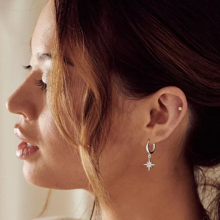 Pendientes The Vudu Oro blanco