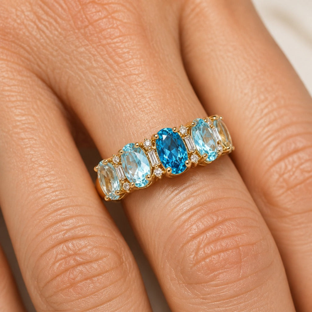 Anillo Banda Ovalada Alterna