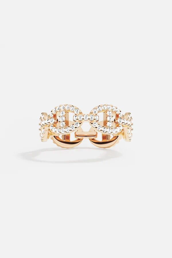 Anillo Eslabón Brillante